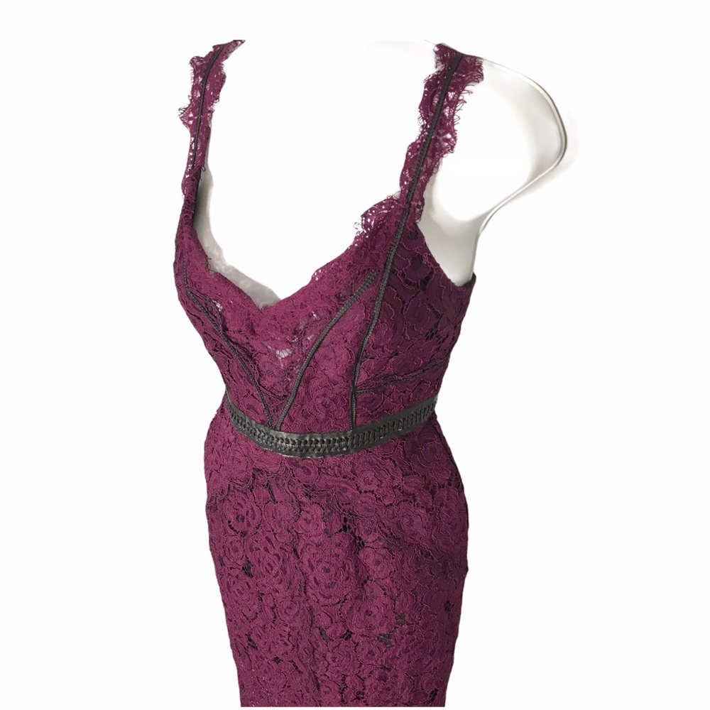 Free People | New Eggplant Lacey Column Maxi Dress - Picture 3 of 16
